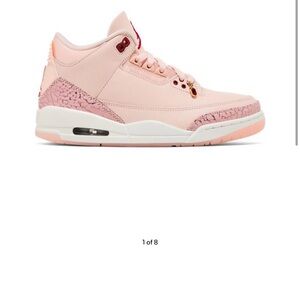 Jordan Women's Light Pink Leather High-Top Sneakers